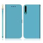 For Huawei P30 Imitated Mirror Surface Horizontal Flip Leather Case with Holder & Card Slots & Wallet & Lanyard(Blue) - 1