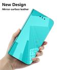 For Huawei P30 Imitated Mirror Surface Horizontal Flip Leather Case with Holder & Card Slots & Wallet & Lanyard(Mint Green) - 5