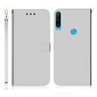 For Huawei P30 Lite / Nova 4e Imitated Mirror Surface Horizontal Flip Leather Case with Holder & Card Slots & Wallet & Lanyard(Silver) - 1