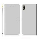 For Huawei Y5 (2019) / Honor 8s Imitated Mirror Surface Horizontal Flip Leather Case with Holder & Card Slots & Wallet & Lanyard(Silver) - 1