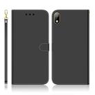 For Huawei Y5 (2019) / Honor 8s Imitated Mirror Surface Horizontal Flip Leather Case with Holder & Card Slots & Wallet & Lanyard(Black) - 1