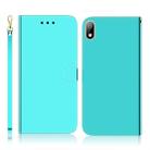 For Huawei Y5 (2019) / Honor 8s Imitated Mirror Surface Horizontal Flip Leather Case with Holder & Card Slots & Wallet & Lanyard(Mint Green) - 1