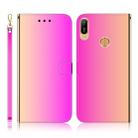 For Huawei Y6 (2019) Imitated Mirror Surface Horizontal Flip Leather Case with Holder & Card Slots & Wallet & Lanyard(Gradient Color) - 1