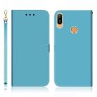 For Huawei Y6 (2019) Imitated Mirror Surface Horizontal Flip Leather Case with Holder & Card Slots & Wallet & Lanyard(Blue) - 1