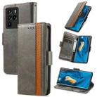 For ZTE Nubia Z30 Pro CaseNeo Business Splicing Dual Magnetic Buckle Horizontal Flip PU Leather Case with Holder & Card Slots & Wallet(Grey) - 1