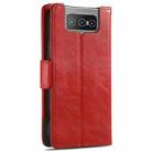 For Asus Zenfone 8 Flip CaseNeo Business Splicing Dual Magnetic Buckle Horizontal Flip PU Leather Case with Holder & Card Slots & Wallet(Red) - 3