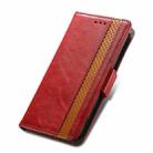 For Asus Zenfone 8 Flip CaseNeo Business Splicing Dual Magnetic Buckle Horizontal Flip PU Leather Case with Holder & Card Slots & Wallet(Red) - 6