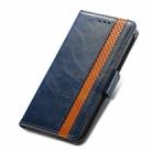 For Samsung Galaxy A30 CaseNeo Business Splicing Dual Magnetic Buckle Horizontal Flip PU Leather Case with Holder & Card Slots & Wallet(Blue) - 6