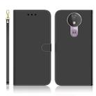 For Motorola Moto G7 Power Imitated Mirror Surface Horizontal Flip Leather Case with Holder & Card Slots & Wallet & Lanyard(Black) - 1