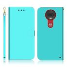 For Motorola Moto G7 / G7 Plus Imitated Mirror Surface Horizontal Flip Leather Case with Holder & Card Slots & Wallet & Lanyard(Mint Green) - 1