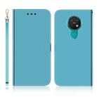 For Nokia 6.2 / 7.2 Imitated Mirror Surface Horizontal Flip Leather Case with Holder & Card Slots & Wallet & Lanyard(Blue) - 1