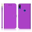 For Xiaomi Redmi 7 / Y3 Imitated Mirror Surface Horizontal Flip Leather Case with Holder & Card Slots & Wallet & Lanyard(Purple) - 1