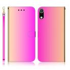 For Xiaomi Redmi 7A Imitated Mirror Surface Horizontal Flip Leather Case with Holder & Card Slots & Wallet & Lanyard(Gradient Color) - 1