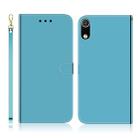 For Xiaomi Redmi 7A Imitated Mirror Surface Horizontal Flip Leather Case with Holder & Card Slots & Wallet & Lanyard(Blue) - 1