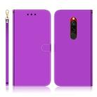 For Xiaomi Redmi 8 Imitated Mirror Surface Horizontal Flip Leather Case with Holder & Card Slots & Wallet & Lanyard(Purple) - 1