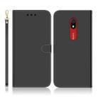 For Xiaomi Redmi 8A Imitated Mirror Surface Horizontal Flip Leather Case with Holder & Card Slots & Wallet & Lanyard(Black) - 1