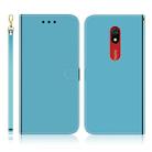 For Xiaomi Redmi 8A Imitated Mirror Surface Horizontal Flip Leather Case with Holder & Card Slots & Wallet & Lanyard(Blue) - 1