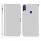 For Xiaomi Redmi Note 7S / Note 7 Imitated Mirror Surface Horizontal Flip Leather Case with Holder & Card Slots & Wallet & Lanyard(Silver) - 1