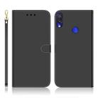 For Xiaomi Redmi Note 7S / Note 7 Imitated Mirror Surface Horizontal Flip Leather Case with Holder & Card Slots & Wallet & Lanyard(Black) - 1