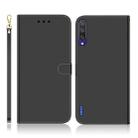 For Xiaomi Mi CC9e / A3 Imitated Mirror Surface Horizontal Flip Leather Case with Holder & Card Slots & Wallet & Lanyard(Black) - 1