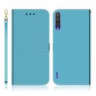 For Xiaomi Mi CC9e / A3 Imitated Mirror Surface Horizontal Flip Leather Case with Holder & Card Slots & Wallet & Lanyard(Blue) - 1