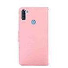 For Samsung Galaxy A11 EU Version Crystal Texture Horizontal Flip Leather Case with Holder & Card Slots & Wallet(Pink) - 3