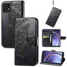 For Huawei Maimang 10 SE Butterfly Love Flower Embossed Horizontal Flip Leather Case with Holder & Card Slots & Wallet & Lanyard(Black) - 1