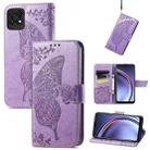 For Huawei Maimang 10 SE Butterfly Love Flower Embossed Horizontal Flip Leather Case with Holder & Card Slots & Wallet & Lanyard(Light Purple) - 1