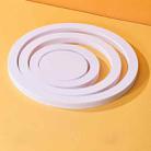 4 in 1 White Circle Geometric Solid Color Photography Photo Jewelry Cosmetics Background Table Shooting PVC Props - 1