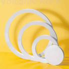 4 in 1 White Circle Geometric Solid Color Photography Photo Jewelry Cosmetics Background Table Shooting PVC Props - 2
