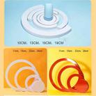 4 in 1 White Circle Geometric Solid Color Photography Photo Jewelry Cosmetics Background Table Shooting PVC Props - 4