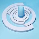 5 in 1 White Ring Geometric Solid Color Photography Photo Jewelry Cosmetics Background Table Shooting PVC Props - 2