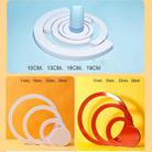 5 in 1 White Ring Geometric Solid Color Photography Photo Jewelry Cosmetics Background Table Shooting PVC Props - 4