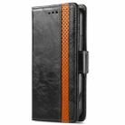 For Huawei P50 Pro CaseNeo Business Splicing Dual Magnetic Buckle Horizontal Flip PU Leather Case with Holder & Card Slots & Wallet(Black) - 2