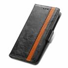 For Huawei P50 Pro CaseNeo Business Splicing Dual Magnetic Buckle Horizontal Flip PU Leather Case with Holder & Card Slots & Wallet(Black) - 6