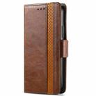 For Huawei P50 Pro CaseNeo Business Splicing Dual Magnetic Buckle Horizontal Flip PU Leather Case with Holder & Card Slots & Wallet(Brown) - 2