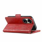 For Huawei P50 Pro CaseNeo Business Splicing Dual Magnetic Buckle Horizontal Flip PU Leather Case with Holder & Card Slots & Wallet(Red) - 5