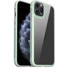 For iPhone 11 Pro MG Series Carbon Fiber TPU + Clear PC Four-corner Airbag Shockproof Case (Green) - 1