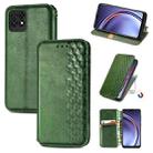 For Huawei Maimang 10 SE Cubic Grid Pressed Horizontal Flip Magnetic PU Leather Case with Holder & Card Slots & Wallet(Green) - 1