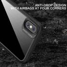 For iPhone XS Max MG Series Carbon Fiber TPU + Clear PC Four-corner Airbag Shockproof Case(White) - 3