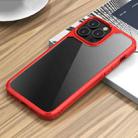 For iPhone 13 iPAKY Royal Armor Shockproof TPU + Clear PC Protective Case(Red) - 1