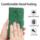 For Huawei P30 Lite Beauty Girl Embossing Pattern Horizontal Flip Leather Case with Holder & Card Slot & Wallet & Photo Frame(Green) - 6