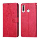 For Huawei P30 Lite Beauty Girl Embossing Pattern Horizontal Flip Leather Case with Holder & Card Slot & Wallet & Photo Frame(Red) - 1