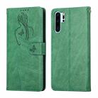 For Huawei P30 Pro Beauty Girl Embossing Pattern Horizontal Flip Leather Case with Holder & Card Slot & Wallet & Photo Frame(Green) - 1