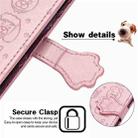 For Asus Zenfone 8 Flip Lovely Cat and Dog Embossing Pattern Horizontal Flip Leather Case , with Holder & Card Slots & Wallet & Cartoon Clasp & Lanyard(Rose Gold) - 6