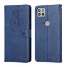 For Motorola Moto G 5G Beauty Girl Embossing Pattern Horizontal Flip Leather Case with Holder & Card Slot & Wallet & Photo Frame(Blue) - 1