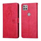 For Motorola Moto G 5G Beauty Girl Embossing Pattern Horizontal Flip Leather Case with Holder & Card Slot & Wallet & Photo Frame(Red) - 1