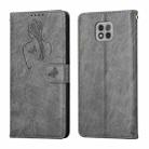 For Motorola Moto G Power 2021 Beauty Girl Embossing Pattern Horizontal Flip Leather Case with Holder & Card Slot & Wallet & Photo Frame(Grey) - 1