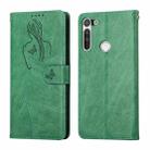 For Motorola Moto G Pro Beauty Girl Embossing Pattern Horizontal Flip Leather Case with Holder & Card Slot & Wallet & Photo Frame(Green) - 1