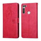 For Motorola Moto G Pro Beauty Girl Embossing Pattern Horizontal Flip Leather Case with Holder & Card Slot & Wallet & Photo Frame(Red) - 1